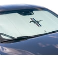 thumbnail image 3 of Covercraft UVS100 Premier Series Custom Sunscreen with Ford Mustang Tri-Bar Logo for 2013-2014 Ford Mustang | UFP11253WH | White, 3 of 8