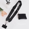 thumbnail image 2 of Phone Strap with Zippered Pouch, Clip and Go Strap for Phone with Wallet Crossbody, Cross Body Phone String with Zipper Wallet Pouch, Adjustable Phone Strap Crossbody (Champagne), 2 of 7