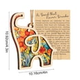 thumbnail image 5 of Easter Elephant Pendant Wooden Hanging Ornament with Rope Sister Gift Spring Decor(A), 5 of 6