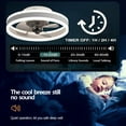 thumbnail image 1 of Fiudx Ofertas Del Día Ventiladores De Techo Led Con Luces Control Remoto Reversible, 6 Velocidades Ventilador De Dormitorio Moderno Luz De Techo Luz De Ventilador De Techo Pequeña Regulable Silencios, 1 of 4