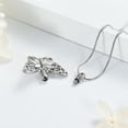 thumbnail image 4 of Butterfly Cremation Necklace for Ashes Memorial Keepsake Ashes Ashes Urn Pendant, 4 of 6