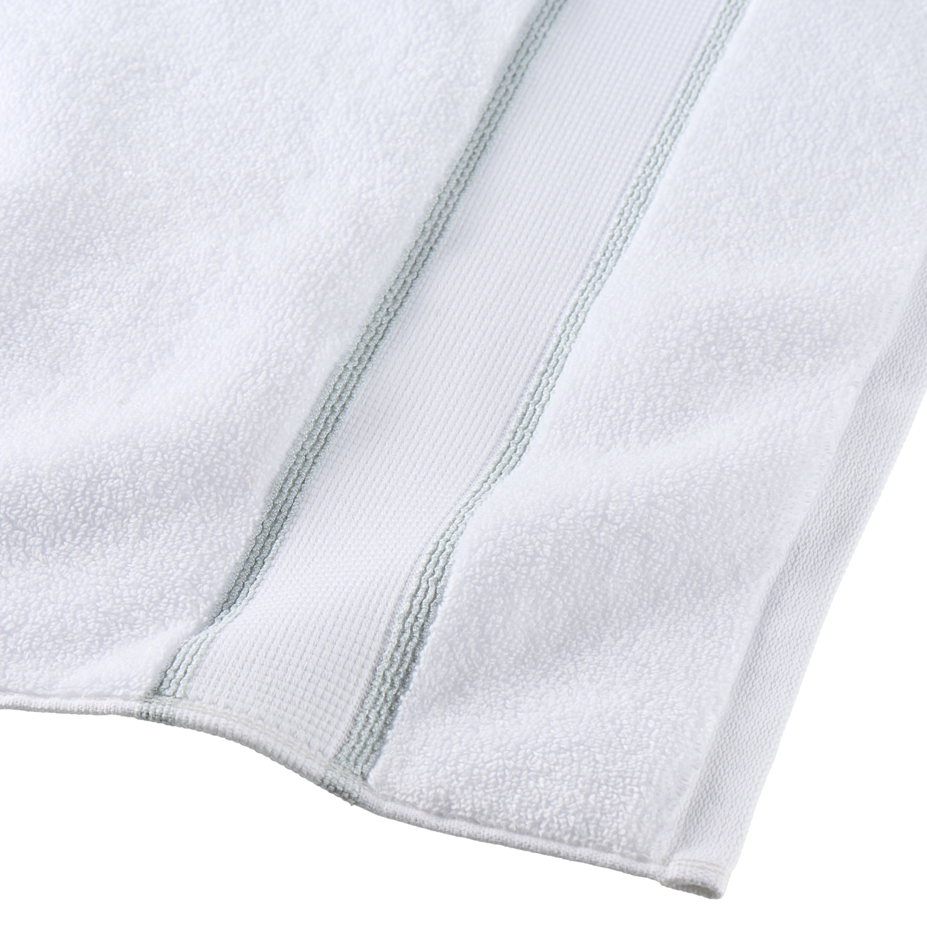 Hotel Style 6-Piece Egyptian Cotton Striped Bath Coordinate Towel Set, Soft Sea