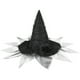 thumbnail image 2 of Decoraciones de Halloween, adornos de Halloween, regalos de Halloween, sombrero de bruja barroco de Halloween, decoración de flores falsas de malla, sombrero de bruja de reina gótica, 2 of 8