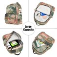 thumbnail image 5 of FORMRS Mini Backpack Purse for Women Travel Daypack Casual Shoulder Bag, Pink and Green Cat, 5 of 7