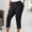 Black, variant on Women's High Waisted Leggings 7/8 Length Workout Yoga Pants with Lace Trim Comfortable Stretchy Athletic Capris for Running Gym Daily Wear Winter Cute Clothes for Women under Shorts Jean