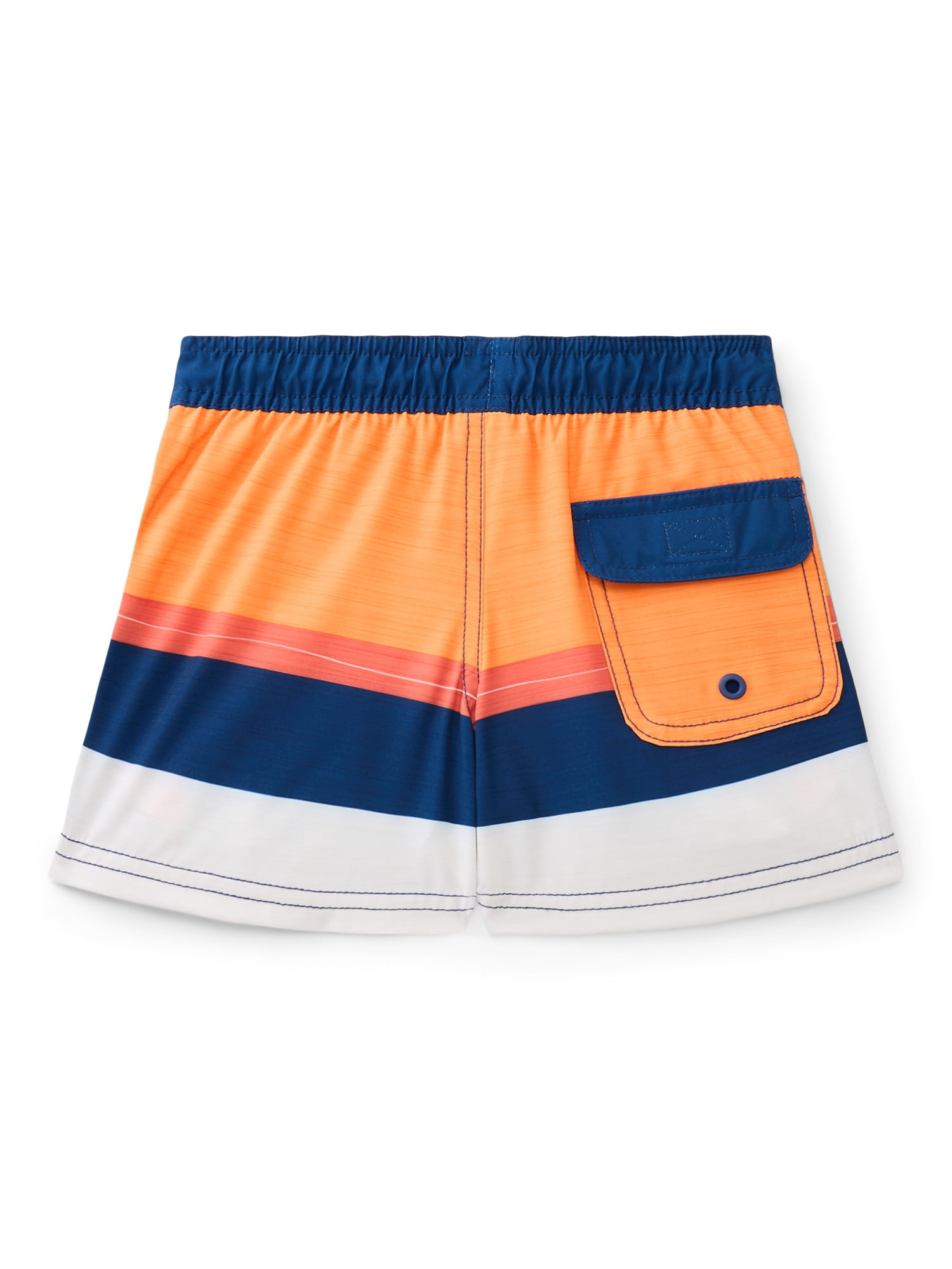 Wonder Nation Boys Quick Dry Stretch Swim Trunks with UPF50, Sizes 4-18 & Husky