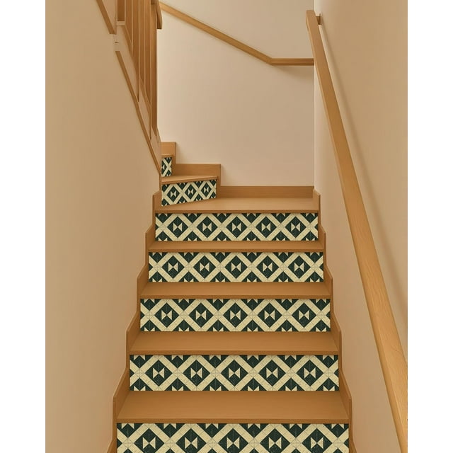 Stair Decals Stair Riser Stickers Peel and Stick Vinyl .&#;W x .&#;H x
