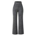 thumbnail image 4 of Bramtres Baggy Pants High Waisted Pants for Women Women Glitter Sequin Pant High Waisted Bell Bottom Flared Pant Stretchy Casual Home Pant Fashion Pant Lounge Pants Women Jeans for Women Trendy Grey L, 4 of 9
