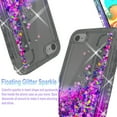 thumbnail image 4 of iPod Touch 5 / 6 / 7th Generation Case, [Not fit for iPhone 6/ 7/ 8], Liquid Floating Glitter Quicksand Bling with Spot Diamond Cover - Black/Pink, 4 of 4