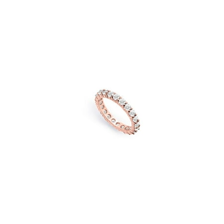 14K Rose Gold Best Diamond Eternity Ring For (Best Way To Clean Your Diamond Ring)