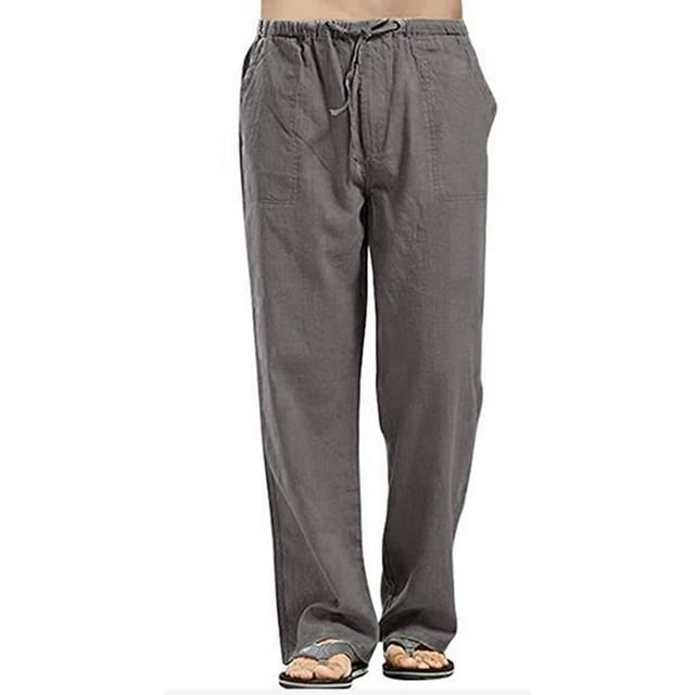 TheFound Women's Drawstring Pants, Autumn Elastic Waist Solid Color Loose Lounge Pants