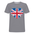 thumbnail image 4 of Fiudx Ofertas y Liquidaciones Blusa de Mujer Lisa Casual Manga Corta Moda Cuello Redondo Tops Regulares, 4 of 4