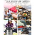 thumbnail image 6 of Ultralight Aluminum Camping Cookware Set -  Camp Pots and Pans Set for 2-3 People - Includes Non-Stick Pot, Frying Pan, Kettle, 2 Plates, 2 Cups & Carrying Bag for Camping and Hiking, 6 of 6