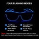 thumbnail image 4 of Gafas inalámbricas YourFocus con luz LED que brillan en la oscuridad, gafas de neón para fiestas rave, EDM, Halloween, Navidad (verdes), 4 of 6