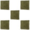 thumbnail image 3 of 5Pcs 11.81Inch Square Puzzle Polyester Velvet Carpet, 3 of 9