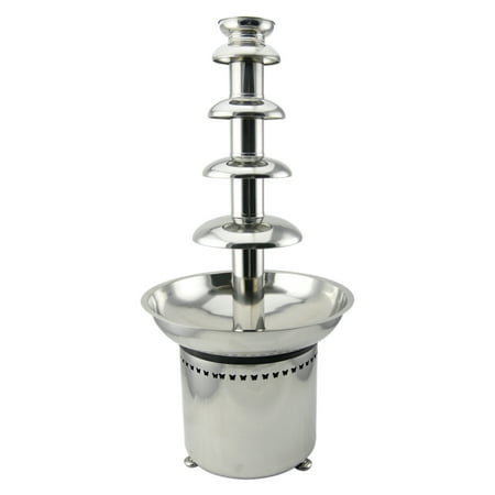 CO-Z 27'' Stainless Steel 5-Tier Chocolate Fountain Commercial Grade Perfect for Weddings Parties Celebrations