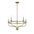 thumbnail image 4 of Trade Winds Lighting 5-Light Chandelier In Natural Brass, 4 of 7