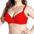 thumbnail image 2 of Full Coverage Front Closure Bra for Women Wireless Comfort Support Bra Adjustable Wide Straps Everyday Essentials, 2 of 8