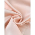 thumbnail image 4 of Blusa de Satén Allegra K para Mujer Oficina Cuello En V Manga Casquillo Top Elegante Rosa S, 4 of 5