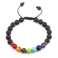 thumbnail image 1 of Pulsera de 7 chakras con piedras estilo yoga tibetano para mujer, 1 of 2