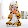 thumbnail image 3 of Lindos disfraces de Cosplay de mono, tigre y dinosaurio, mono de animales para niños y niñas, mamelucos para bebés, ropa para bebés, pijamas para niños Kigurumi, 3 of 5