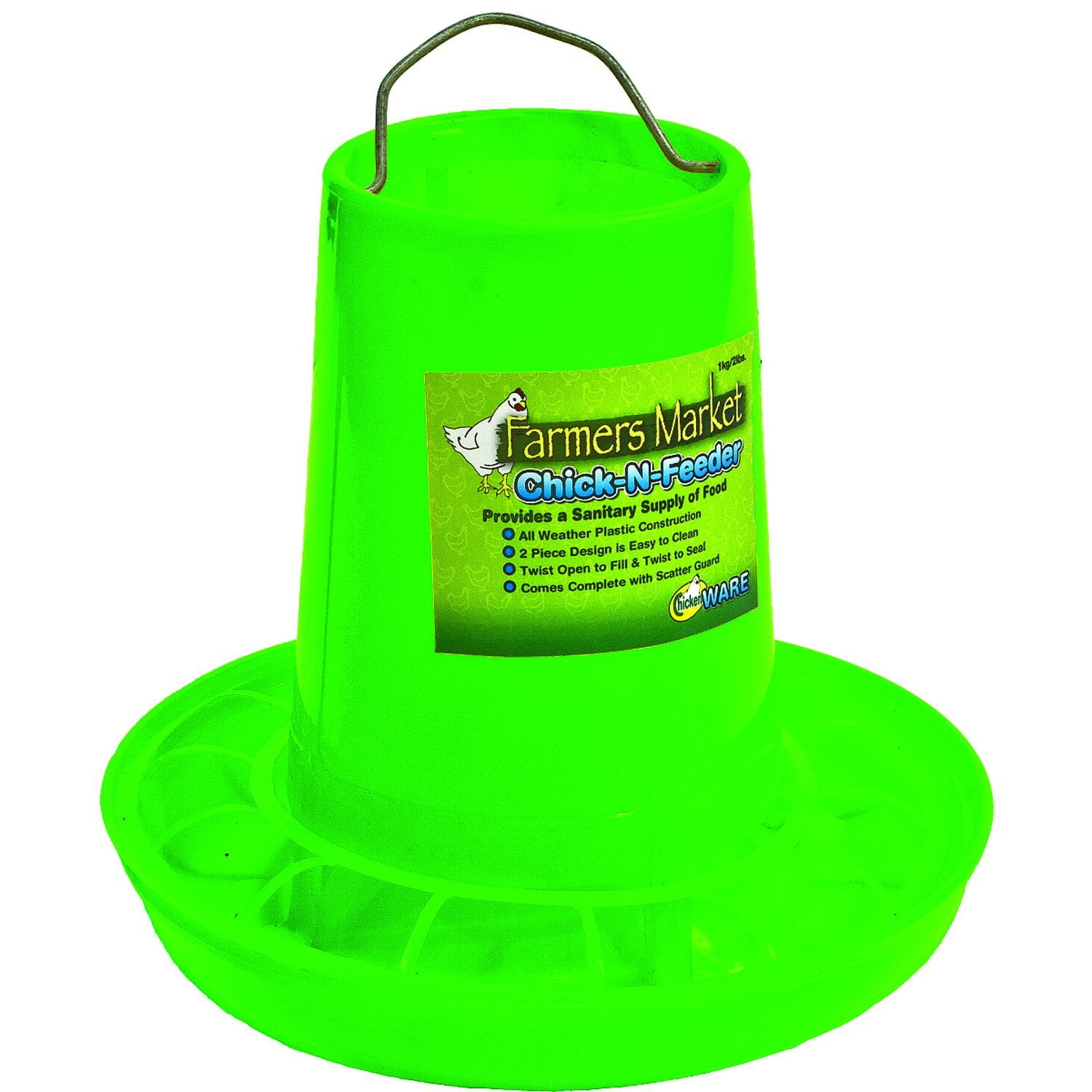 Chick N Feeder Chicken Food Dispenser Two Piece Design Is Easy To