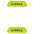 thumbnail image 2 of Unatoiry 4PCS/Set Car Door Stickers Warning Mark Tape Auto Exterior Reflective Tape Auto Exterior Accessories Open Sign Safety Reflective Strip green 2Set, 2 of 6