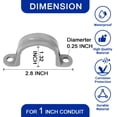 thumbnail image 4 of Conector de conductos eléctricos Yariwiz de PVC de 1 pulgada (30 unidades), 4 of 8