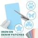 thumbnail image 4 of Uxcell 12Pcs Parches de Denim para Planchar para Ropa Parches de Denim Planchar Azul Cielo, 4 of 6