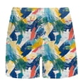 thumbnail image 3 of Short Para Hombre Men's Shorts Cargo Men's Shorts Men's Special Print Drawstring Waistband Beach Casual Pocket Trouser Shorts Pants Multicolor M, 3 of 4
