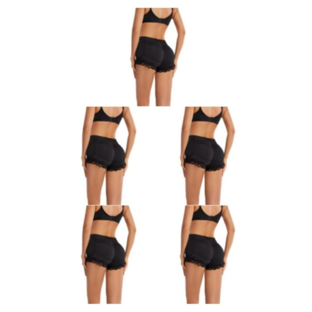 Vogacara Bragas de culo falso: de ensueño con mejoras de aspecto natural Ropa interior adelgazante acolchada negro XXXL Type2 NO2