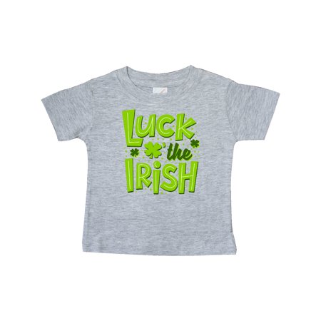 

Inktastic St. Patrick s Day Luck O the Irish Shamrock Replacing O Gift Baby Boy or Baby Girl T-Shirt