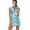 Blue Tropical Flower, variant on Aplkyhs Pink White Polka Dot Golf Dress Active Exercise Workout Sports Athletic Dresses Ruffle Zip Up Breathable Quick-Dry Soft and Comfortable for Outdoor Sports