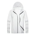 thumbnail image 3 of IMENGL Solid color rain jacket, White L, Size M-5XL, 3 of 3