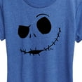 thumbnail image 3 of The Nightmare Before Christmas - Jack Face - Women's Short Sleeve Graphic T-Shirt, 3 of 5