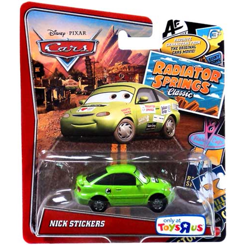 Disney Cars Radiator Springs Classic Nick Stickers Diecast Car - Walmart.com - Walmart.com