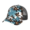 thumbnail image 6 of Lsque Lilies Flowers Printed Trucker Hat - Baseball Cap for Men Women - Breathable Mesh Side, Adjustable Fit - for Casual Wear, 6 of 7