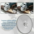thumbnail image 3 of Wood Grinding Wheel 4 Inch Tungsten Carbide Disc for Angle Grinder with 16mm Bore High Carbon Steel 500 Teeth for Wood Carving Shaping Removal Concave Bending Work, 3 of 6