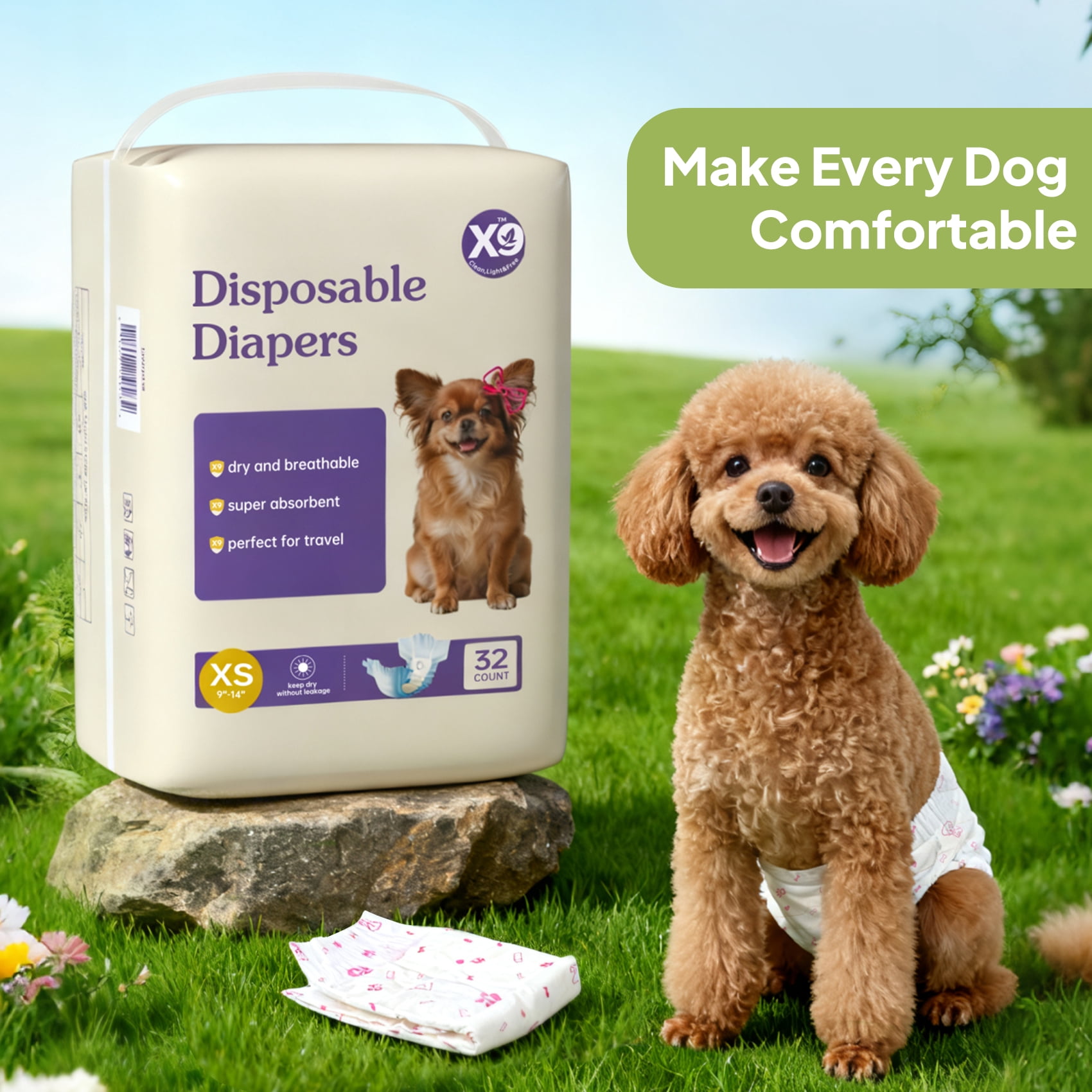 X9 Pet diapers (female)