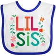 thumbnail image 3 of Inktastic Lil Sis Girls Sister Announcement Girls Baby Bib, 3 of 4
