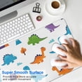 thumbnail image 4 of Long Mouse Pads for Desk,White Dinosaurs Landscapes Pattern Desk Mats on Top Of Desks, Desk Mouse Pad Extra Large with 3mm Non-Slip Base and Stitched Edge for Gaming,Office,Work,Home 31.5"x11.8", 4 of 6