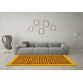 thumbnail image 3 of Ahgly Company Machine Washable Indoor Rectangle Oriental Yellow Modern Area Rugs, 7' x 10', 3 of 4