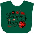 thumbnail image 3 of Inktastic Ladybug Hugs with Cute Ladybug and Flowers Boys or Girls Baby Bib, 3 of 4