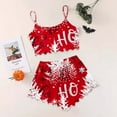 thumbnail image 2 of Two Piece Sets for Women – Sexy Pajama Sets & Hospital Recovery Pajamas Women's Christmas Sleeveless Vest & Shorts Set 2 Piece Sleepwear, 2 of 5