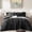 A-Black, variant on 7 Pieces Charcoal Grey King Comforter Set ,Textured Design Grey Crinkle Bed in A BagBedding Set,for Men Women with Comforter Sheets Pillowcases Shams