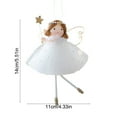 thumbnail image 3 of FastXmas Christmas Plush Doll Decorations Christmas Tree Hanging Ornament Dolls Decorative Plush Angel Pendants Christmas Hanging Decorations for Home Decoration Holiday Party Decor, 3 of 6