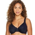thumbnail image 2 of VANITY FAIR Midnight Black Flattering Lace Underwire Bra, US 42C, UK 42C, NWOT, 2 of 4