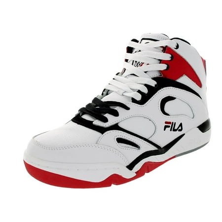 Fila Men's Kj7 WhiteBlackFila Red Ankle High Leather Basketball Shoe 8M Fila Men's Kj7 WhiteBlackFila Red Ankle High Leather Basketball Shoe 8M
