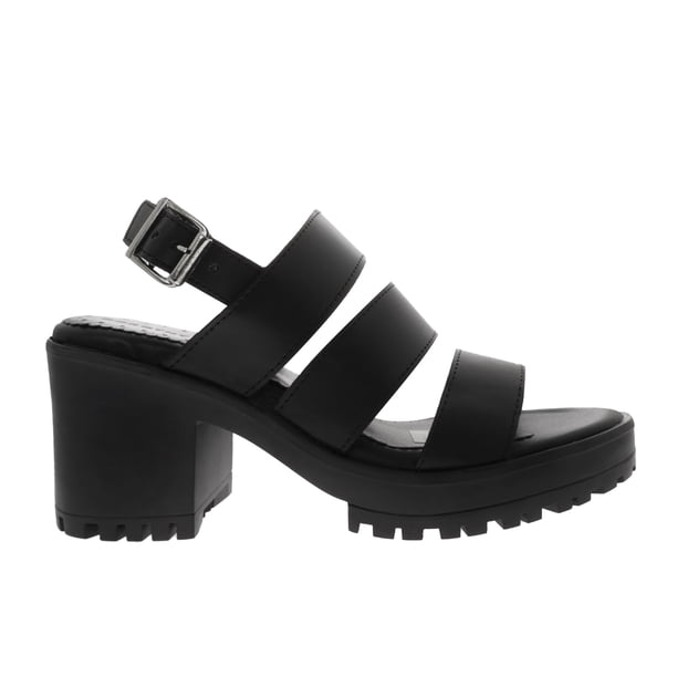 Sandalias Juana color negro con triple cinta 23.0 Dorothy Gaynor Sandalias Juana color negro con triple cinta 23.0