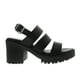 thumbnail image 1 of Sandalias Juana color negro con triple cinta 23.0 Dorothy Gaynor Sandalias Juana color negro con triple cinta 23.0, 1 of 6